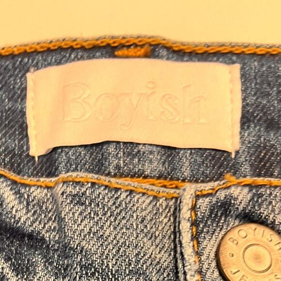 Boyish Mikey High Rise Straight Ankle Jeans in Mercy Island 25 NWT - Picture 6 of 11